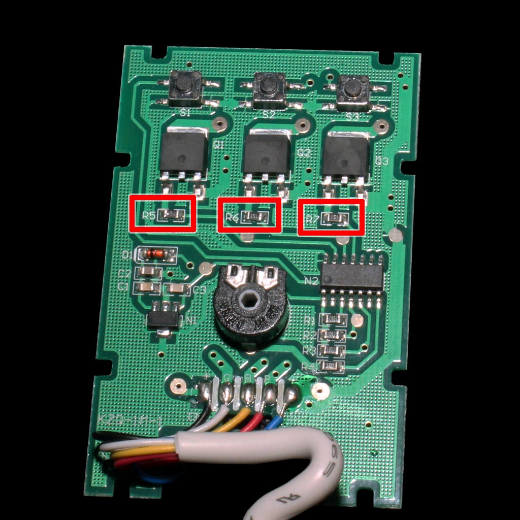 Dioder-main-board-remove-resistors